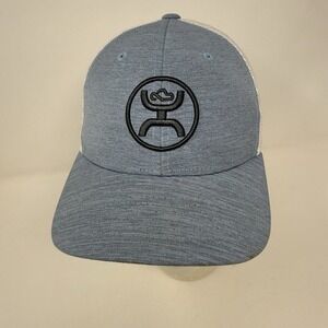HOOEY Youth Adjustable Snapback Trucker‎ Mesh Back Hat (Grey/White)
